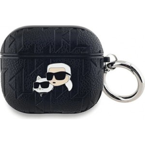 Karl Lagerfeld Monogram Karl & Choupette Head case for AirPods 3 - black