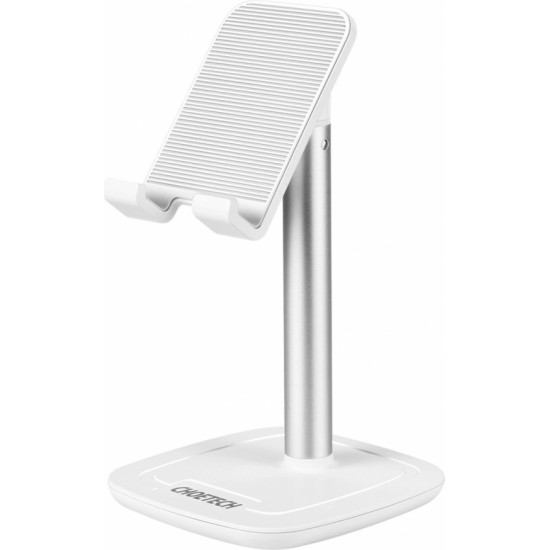 Choetech H035 aluminum stand for a phone or tablet with adjustment - white and silver