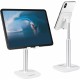 Choetech H035 aluminum stand for a phone or tablet with adjustment - white and silver