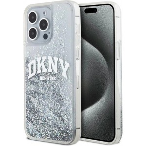 Dkny Etui DKNY Liquid Glitter Big Logo na iPhone 15 Pro - białe