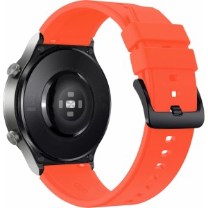 Marka Niezdefiniowana Silicone Strap for Huawei Watch GT 2/3/4/2 Pro/3 Pro/4 Pro/GT 2e 46mm - Orange