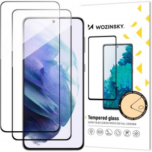 Wozinsky 2x Full Glue Tempered Glass Samsung Galaxy S23+ 9H Full Screen Tempered Glass with Black Frame (universal)