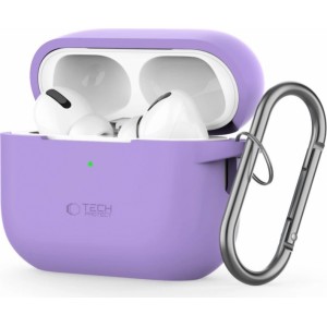 Tech-Protect Etui Tech-Protect Silicone Hook na Apple AirPods Pro 1 / 2 - fioletowe