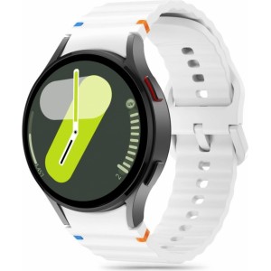 Tech-Protect Pasek Tech-Protect Silicone Sport na Samsung Galaxy Watch 4 / 5 / 5 Pro / 6 / 7 / FE - biały