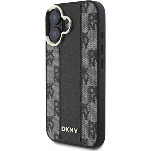 Dkny Checkered Pattern Magsafe iPhone 16 Plus Case - Black