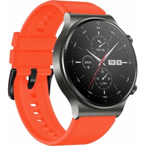 Marka Niezdefiniowana Silicone Strap for Huawei Watch GT 2/3/4/2 Pro/3 Pro/4 Pro/GT 2e 46mm - Orange