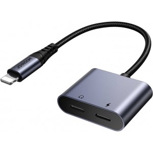 Joyroom 2-in-1 Audio adapter Joyroom SY-L02 Lightning to Double Lightning (black)