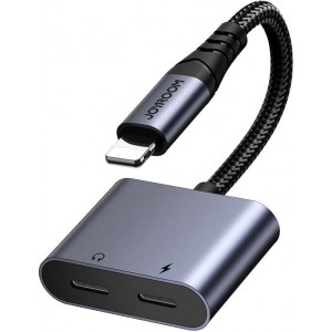 Joyroom 2-in-1 Audio adapter Joyroom SY-L02 Lightning to Double Lightning (black)