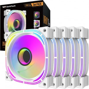 Darkflash INF24 5in1 ARGB Computer fan set (white)