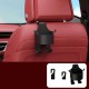 Alogy Hanger holder car hook for seat headrest car organizer hook Alogy Car 1 pc Black