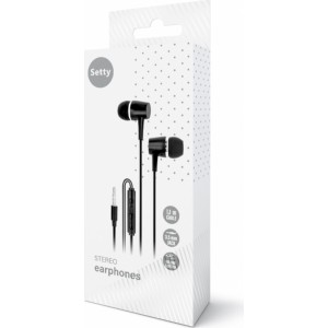 None Setty wired earphones black