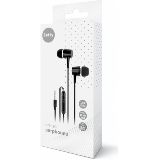 None Setty wired earphones black