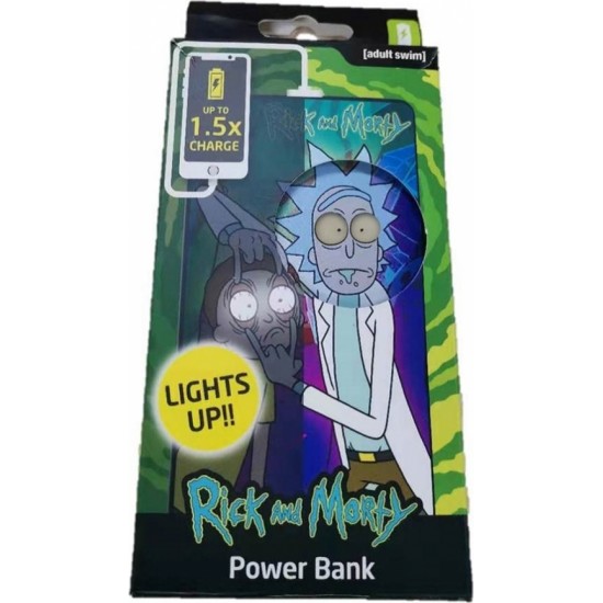 None Rick & Morty power bank 4000 mAh Light-Up Eyes