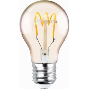 Telforceone LED Bulb Filament E27 A60 4W 230V 2000K 250lm SF gold Forever Light