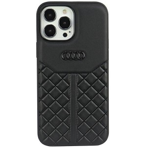 None Audi case for iPhone 13 / 13 Pro 6,1" AU-TPUPCIP13P-Q8/D1-BK black hardcase Genuine Leather iPhone