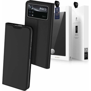 Dux Ducis Protective Flip Case Dux Ducis Skin Pro Leather for Xiaomi Poco X4 Pro 5G Black