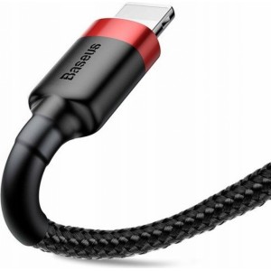 Baseus cable USB to Apple Lightning 8-pin 2,4A Cafule CALKLF-A19 0,5m red-black