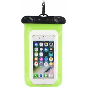 OEM Waterproof bag for mobile phone with plastic closing green