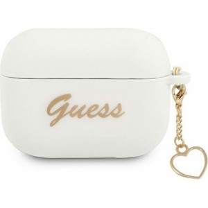 Guess case for APPLE AirPods Pro GUAPLSCHSH (Silicone Charm Heart Collection) white