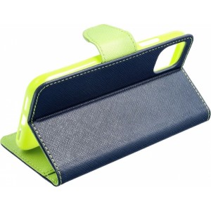 OEM FANCY Book for SAMSUNG S22 navy / lime