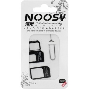 OEM Adapters Nano SIM/Micro, Micro Sim and Nano/Sim (NOOSY 3in1) black