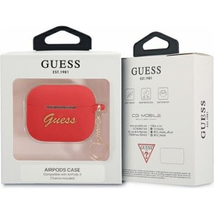 Guess case for APPLE AirPods 1/2 GUA2LSCHSR (Silicone Charm Heart Collection) red