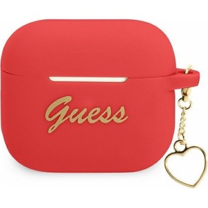 Guess case for APPLE AirPods 1/2 GUA2LSCHSR (Silicone Charm Heart Collection) red