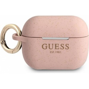 Guess case for APPLE AirPods Pro GUAPSGGEP (Silicone Glitter) pink