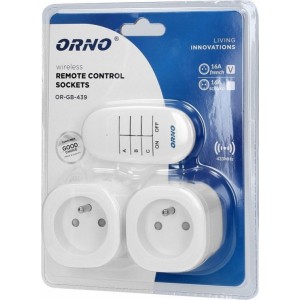 Orno Single socket with two USB chargers, schuko type (OR-GB-439)