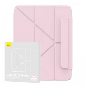 Baseus Magnetic Case Baseus Minimalist for Pad 10.2″ (2019/2020/2021) (baby pink)