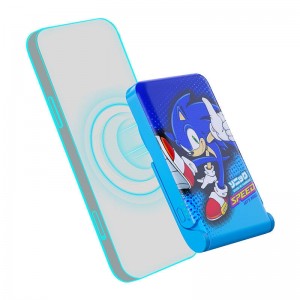 OTL Magnetic powerbank OTL 5000 mAh, USB-C 15W, Sonic The Hedgehoh with stand (blue)