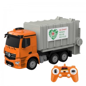 Double Eagle Remote control RC garbage truck 1:26 Double Eagle ( orange) Mercedes-Benz Antos E676-003