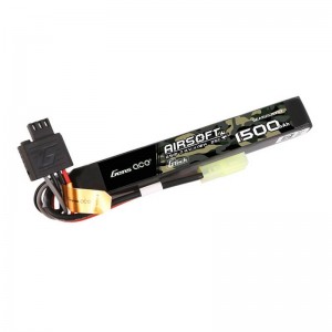 Gens Ace G-Tech 25C 1500mAh 2S1P 7.4V Airsoft Gun Lipo Battery with mini Tamiya Plug