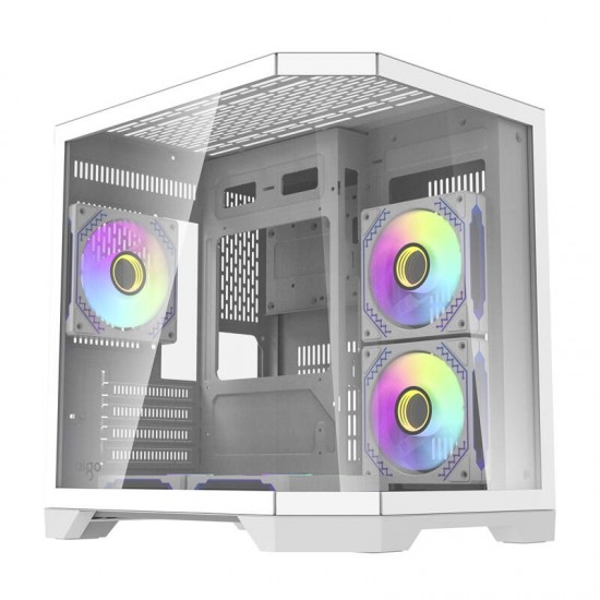 Darkflash Darflash FT350 computer case + 5 aRGB fans (white)