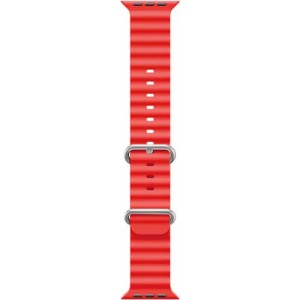Iwear S1 Рифленый мягкого силикона 20mm ремешок для Apple Watch 49mm / 45mm / 44mm / 42mm Красный