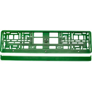 Utal License Plate Frame - Green metalic