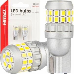 Amio CANBUS LED bulbs T10 W5W 30SMD 2016 White 12V/24V AMIO-04233