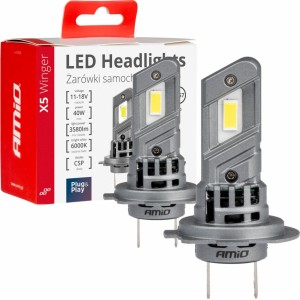 Amio LED Headlights X5-series WINGER H7 6000K max 40W AMIO-03946