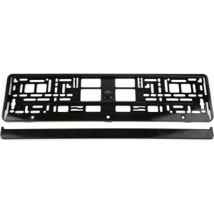 Utal License Plate Frame - Black metalic