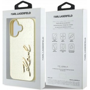 Karl Lagerfeld Metal Signature Aizsargapvalks priekš Apple iPhone 16