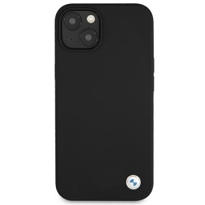 BMW BMHCP13MSILBK  Hardcase Silicone Aizmugurējais Silikona Apvalks Telefonam Apple iPhone 13