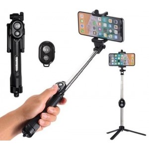 Roger Selfie Stick + Tripod Statnis ar Bluetooth Tālvadības pulti