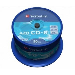 Verbatim Matricas CD-R AZO 700MB 52x Crystal