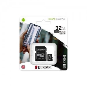 Kingston Canvas Select MicroSDHC 32GB + Adapteris Atmiņas Karte