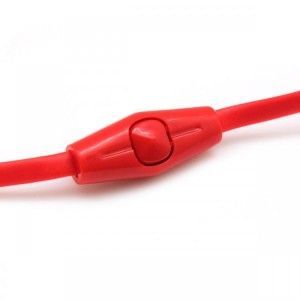 Sbox Stereo Earphones With Microphone EP-038 Red