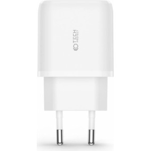 Tech-Protect C20W USB-C PD 20W / USB-A QC 3.0 network charger - white