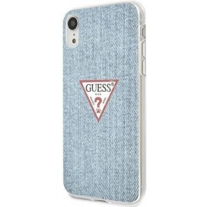 Guess GUHCI61PCUJULLB iPhone Xr blue/light blue hardcase Jeans Collection