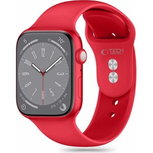 Tech-Protect SILICONE Apple Watch 6 / 7 / 8 / 9 / 10 / SE / ULTRA 1 / 2 (44 / 45 / 46 / 49 MM) RED