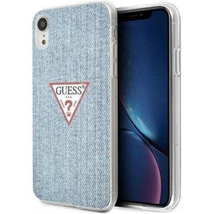 Guess GUHCI61PCUJULLB iPhone Xr blue/light blue hardcase Jeans Collection