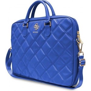 Guess Quilted 4G bag for a 16" laptop - blue